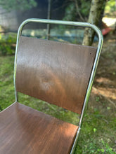 Load image into Gallery viewer, Antique Wood and Chrome Dining Chair Set (4)