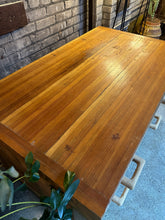 Load image into Gallery viewer, Rustic Industrial Island / Workbench on Casters