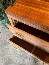 Load image into Gallery viewer, Rustic Industrial Island / Workbench on Casters