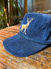 Load image into Gallery viewer, Corduroy Embroidered Buck Hat
