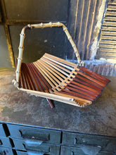 Load image into Gallery viewer, Accordion Basket w/ Bamboo Handle