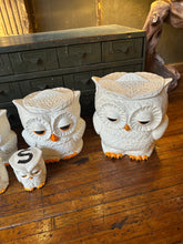 Load image into Gallery viewer, Ceramic Owl Canister Set (7)