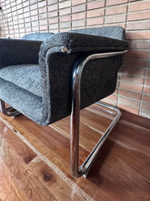 Load image into Gallery viewer, Mid-Century Chrome Cantilever Lounge Chair Set (2)