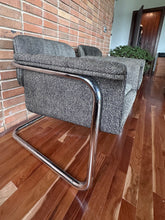 Load image into Gallery viewer, Mid-Century Chrome Cantilever Lounge Chair Set (2)