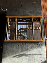 Load image into Gallery viewer, Large Hollywood Regency Triple Panel Beveled Mirror by LaBarge