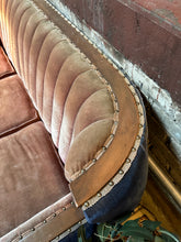 Load image into Gallery viewer, Antique Two-Tone Mohair Sofa