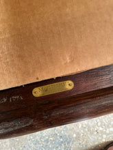 Load image into Gallery viewer, Rattan and Vinyl Couch w/ Side Table