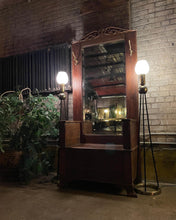 Load image into Gallery viewer, Antique Beveled-Mirror Hall Tree