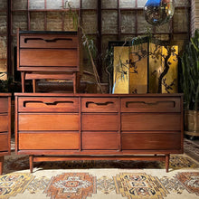 Load image into Gallery viewer, Mid-Century Dresser Set w/ Mirror by Bassett (4)