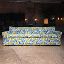 Load image into Gallery viewer, Floral Sleeper Sofa on Casters