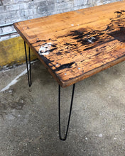 Load image into Gallery viewer, Aged Butcher Block Countertop Desk / Table
