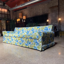 Load image into Gallery viewer, Floral Sleeper Sofa on Casters
