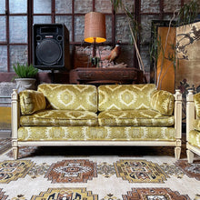 Load image into Gallery viewer, Chartreuse & Cane Loveseat, Two (2) Available