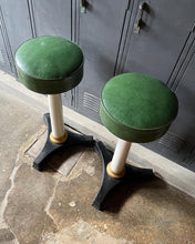 Load image into Gallery viewer, Cast Iron and Vinyl Stool Set
