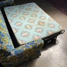 Load image into Gallery viewer, Floral Sleeper Sofa on Casters
