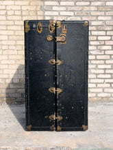 Load image into Gallery viewer, Antique Wardrobe Steamer Trunk