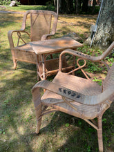 Load image into Gallery viewer, Mid-Century Wicker Chair and Table Set