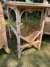 Load image into Gallery viewer, Mid-Century Wicker Chair and Table Set