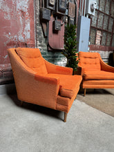 Load image into Gallery viewer, Mid-Century Orange Armchair Set (2)