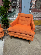 Load image into Gallery viewer, Mid-Century Orange Armchair Set (2)