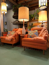 Load image into Gallery viewer, Mid-Century Orange Armchair Set (2)