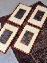 Load image into Gallery viewer, Etched Copper Chinese Art Set (4)