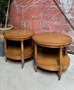 Side Table Set on Casters (2)