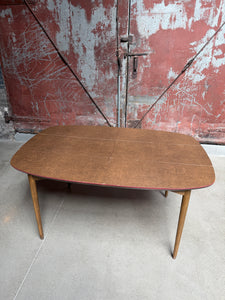 Mid-Century Dining Set w/ Chairs + Leaves