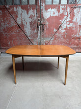 Load image into Gallery viewer, Mid-Century Dining Set w/ Chairs + Leaves
