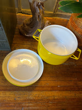 Load image into Gallery viewer, Mid-Century Yellow Enamel Pot
