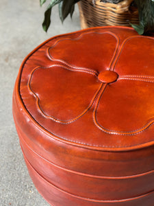 Four-Leafed Clover Vinyl Ottoman