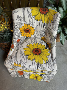 Graphic Floral Accent Chair