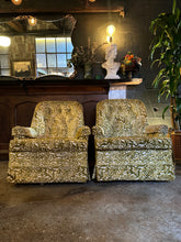 Load image into Gallery viewer, Chartreuse Floral Armchair Rocker Set (2)
