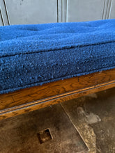 Load image into Gallery viewer, Blue Tufted Bench
