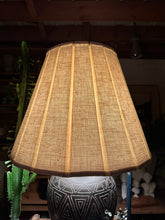 Load image into Gallery viewer, Bucchero Style Ceramic Lamp
