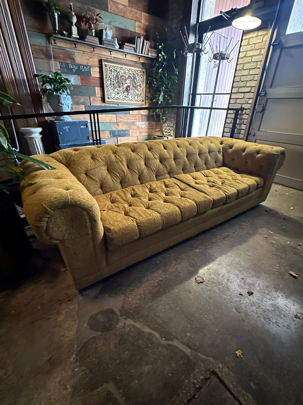 Chesterfield Sofa on Casters