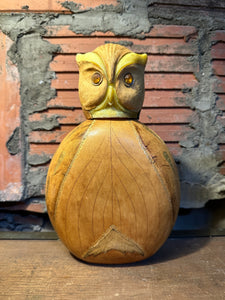 Italian Leather Owl Decanter
