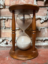 Load image into Gallery viewer, Wood &quot;Tempus Fugit&quot; Hourglass
