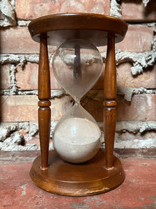 Wood "Tempus Fugit" Hourglass