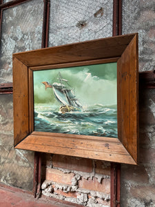 Ship at Sea Painting