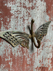 Large Brass Butterfly Hook