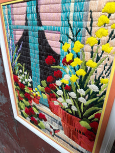 Colorfully Stitched Flowers