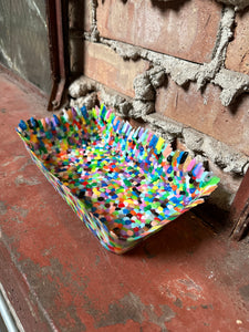 Colorful Melted Bead Tray