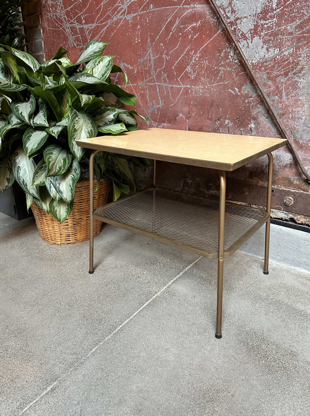 Two-Tier Schoolhouse Side Table