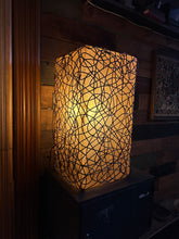 Load image into Gallery viewer, Fiberglass and Wicker Floor / Table Lamp
