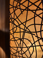 Load image into Gallery viewer, Fiberglass and Wicker Floor / Table Lamp
