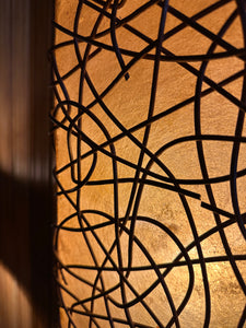 Fiberglass and Wicker Floor / Table Lamp