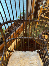 Load image into Gallery viewer, Rattan &amp; Bamboo Hanging Egg Chair
