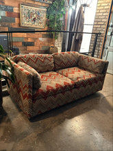 Load image into Gallery viewer, Chevron Loveseat on Casters
