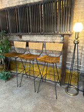 Load image into Gallery viewer, Mid-Century Arthur Umanoff Bar Stool Set (3)
